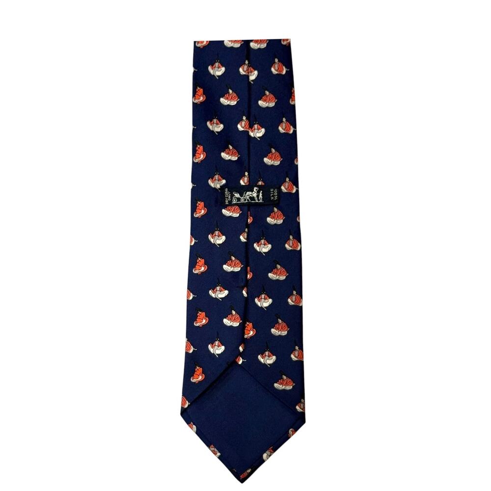 Hermes La Ballade de Heian 100% Silk Necktie - Japanese Era Tie - 7284 MA - Picture 4 of 7
